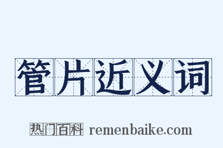 管片近义词是什么意思的图片